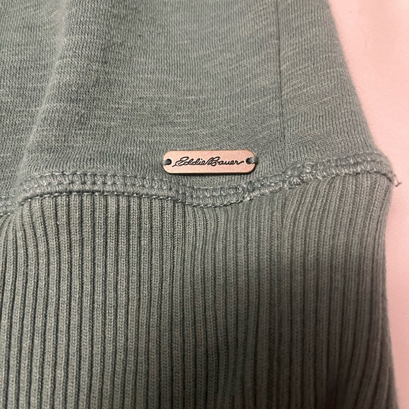 Eddie Bauer Women’s Sage Green Buttoned Hoodie Size XL - Picture 5 of 11